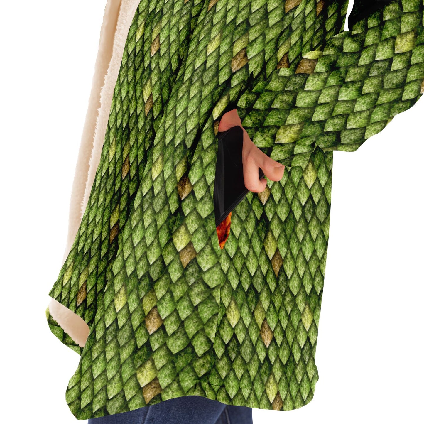 Dragon Scale Traveler's Cloak - GREEN