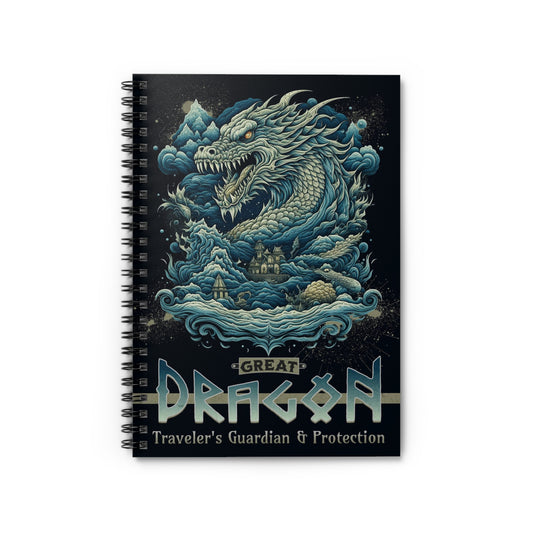 Great Dragon Spiral Lined Journal